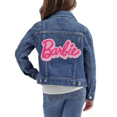 Wrangler Girl's Barbie Zip Front Denim Jacket