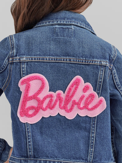 Wrangler Girl's Barbie Zip Front Denim Jacket