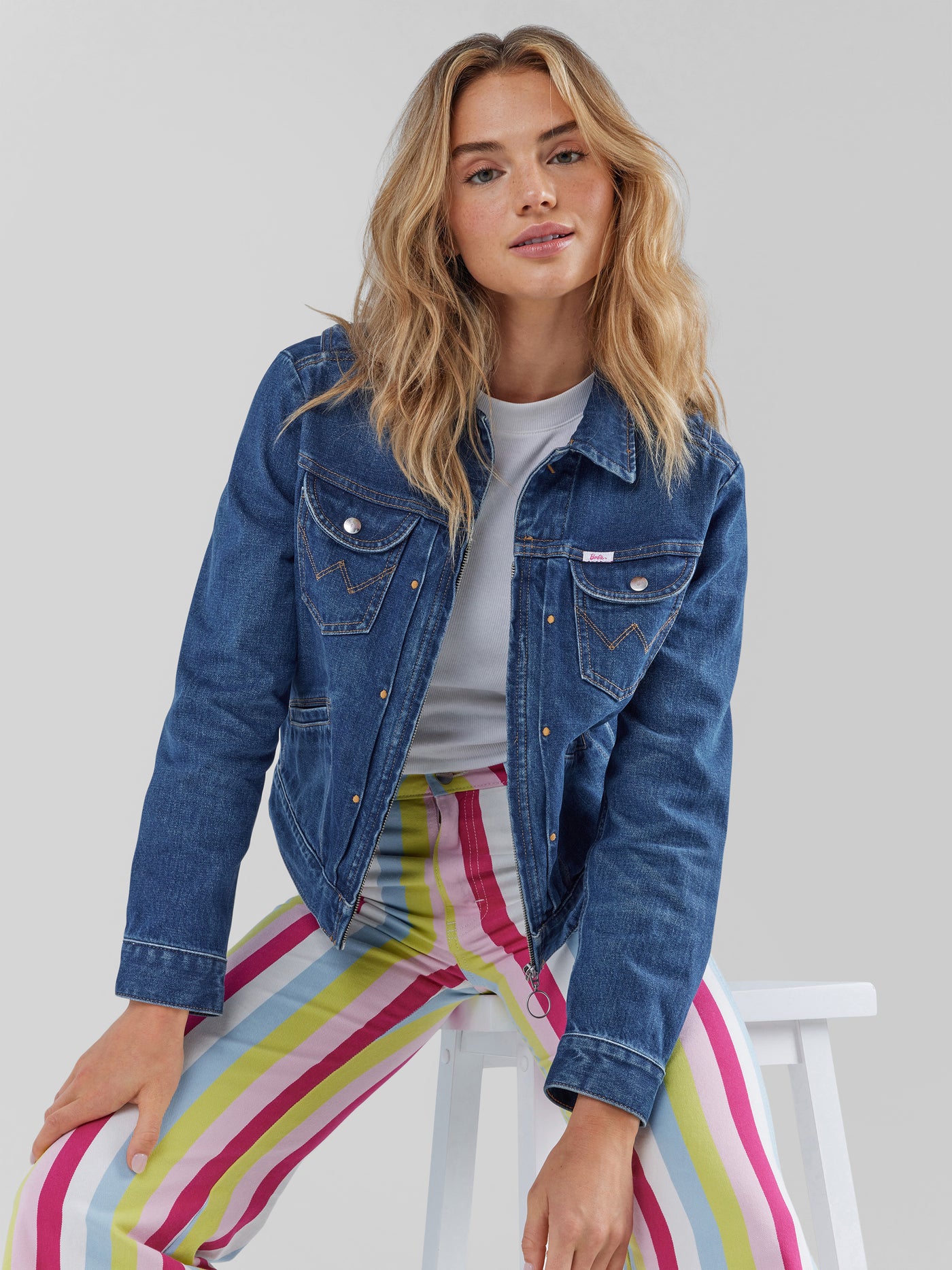 Wrangler Women's Barbie Wanderer High Rise Flare Jean