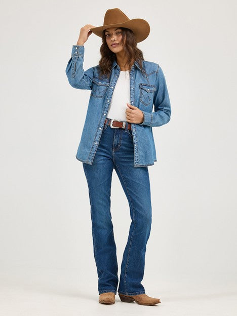 Wrangler Women's Isla High Rise Bailey Bootcut Jean