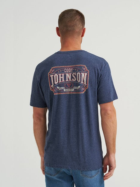 Wrangler Men's Country Black Cody Johnson Tee