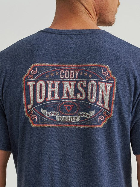 Wrangler Men's Country Black Cody Johnson Tee