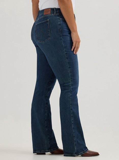 Wrangler Women's Bespoke Lacey High Rise Boot Cut Jean