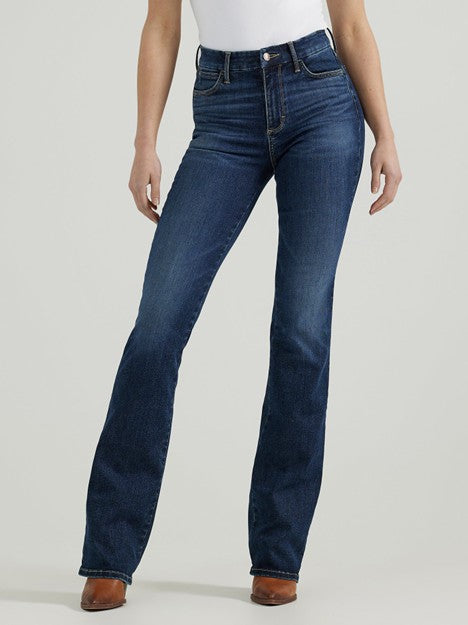 Wrangler Women's Bespoke Lacey High Rise Boot Cut Jean