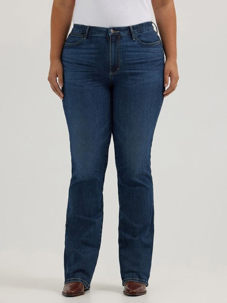Wrangler Women's Bespoke Lacey High Rise Boot Cut Jean