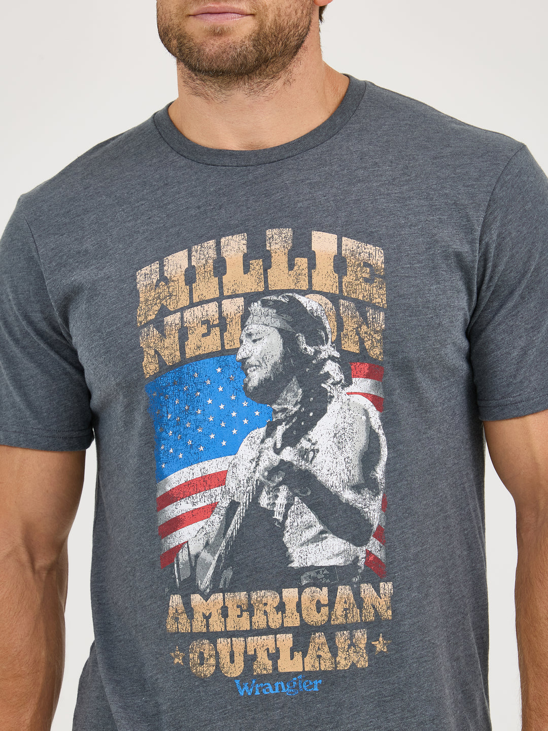Wrangler Men's Asphalt Willie Nelson Tee