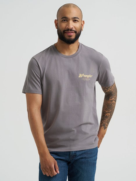 Wrangler Men's Quiet Shade Bucking Cowboy Tee