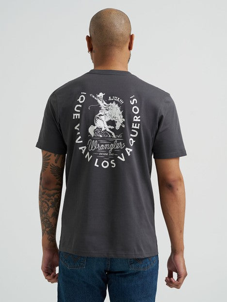 Wrangler Men's Que Vivan Horse Rider Tee