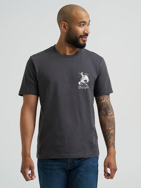 Wrangler Men's Que Vivan Horse Rider Tee