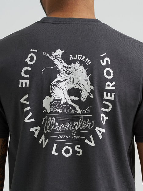 Wrangler Men's Que Vivan Horse Rider Tee