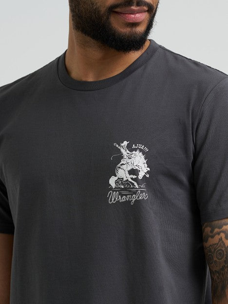 Wrangler Men's Que Vivan Horse Rider Tee