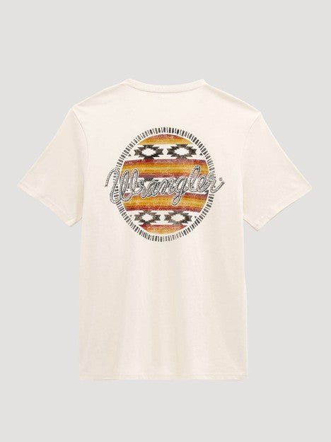 Wrangler Men's Antique White Golden Hour Southwestern Graphic Tee