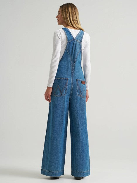 Wrangler Women's Denver Retro Bailey Wide Leg Overalls