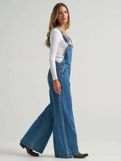 Wrangler Women's Denver Retro Bailey Wide Leg Overalls