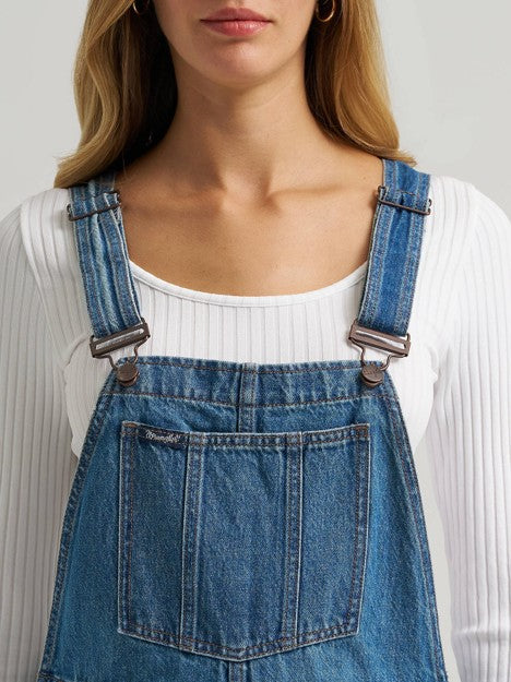 Wrangler Women's Denver Retro Bailey Wide Leg Overalls