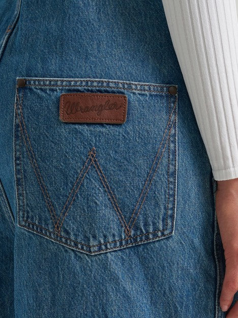Wrangler Women's Denver Retro Bailey Wide Leg Overalls