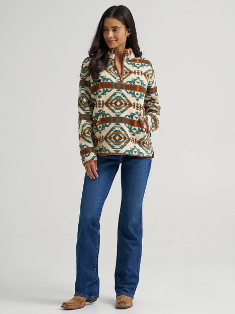 Wrangler Women's Pale Prairie High Plains Sherpa Pullover