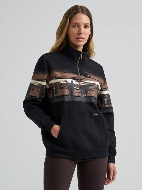 Wrangler Women's Black Wild West Pullover