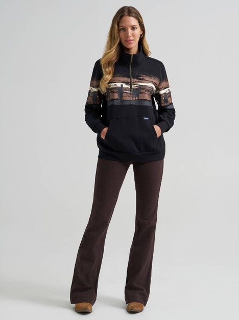 Wrangler Women's Black Wild West Pullover