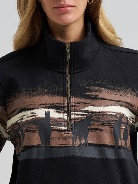 Wrangler Women's Black Wild West Pullover