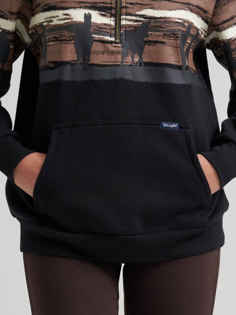 Wrangler Women's Black Wild West Pullover