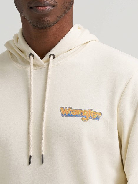 Wrangler Men's White Rodeo Action Hoodie