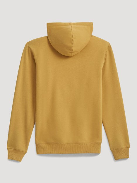 Wrangler Men's Pale Gold Legacy Script Graphic Pullover Hoodie