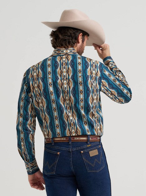 Wrangler Men's High Desert Checotah Western Snap Shirt
