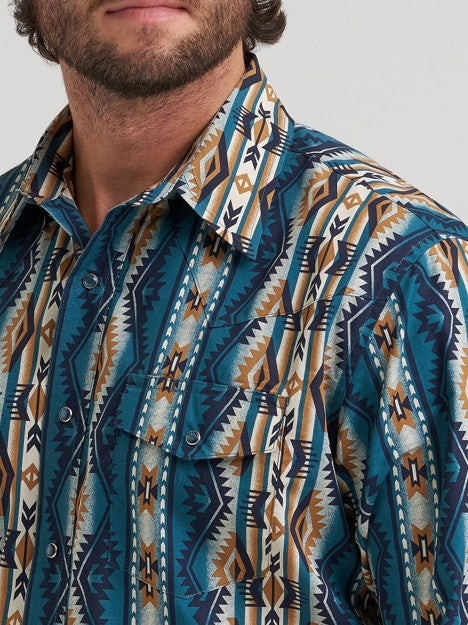 Wrangler Men's High Desert Checotah Western Snap Shirt