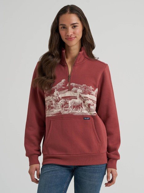 Wrangler Women's Rose Wild West Pullover