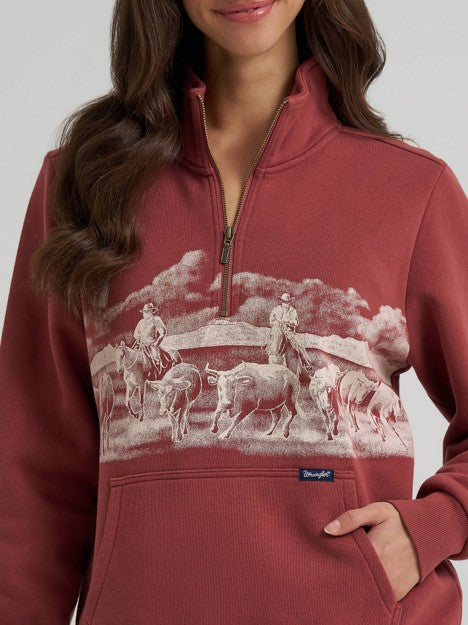 Wrangler Women's Rose Wild West Pullover