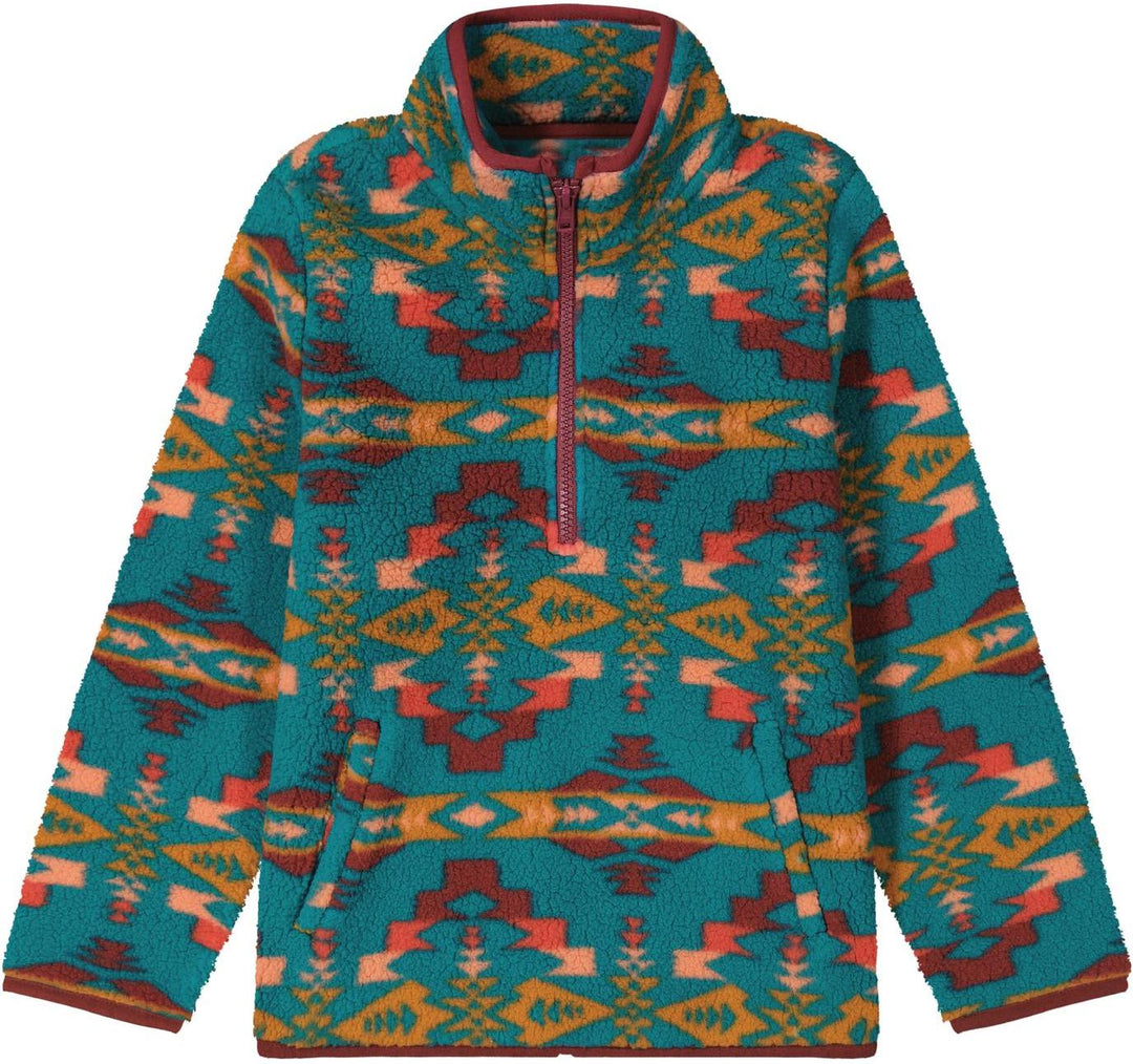 Wrangler Girl's Turquoise Sherpa Pullover