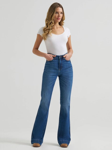 Wrangler Women's Georgina Retro High Rise Bailey Trouser Jean