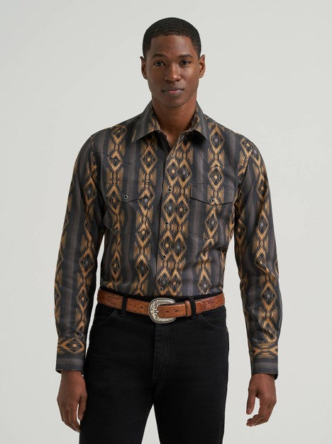 Wrangler Men's Canyon Ridge Checotah Western Snap Shirt