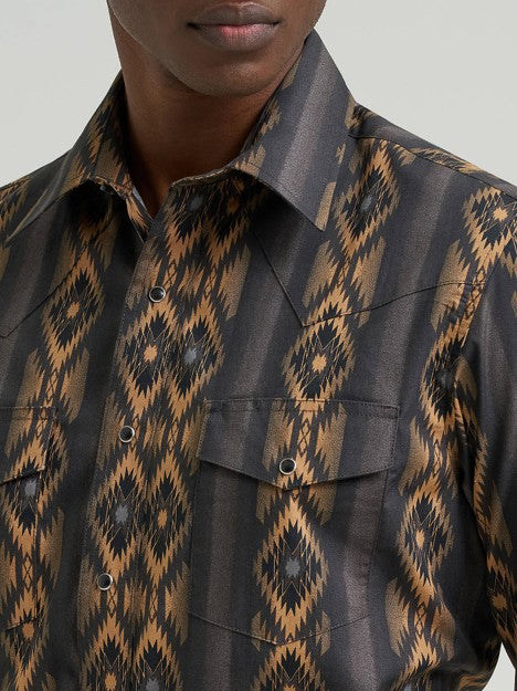 Wrangler Men's Canyon Ridge Checotah Western Snap Shirt