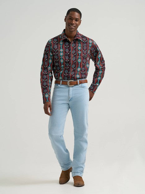 Wrangler Men's Crimson Range Checotah Western Snap Shirt