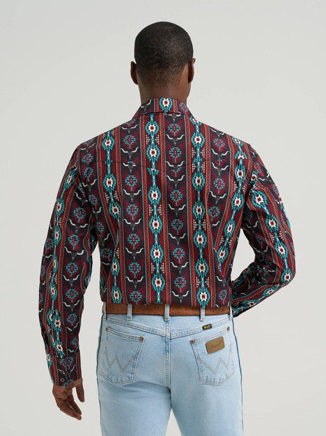 Wrangler Men's Crimson Range Checotah Western Snap Shirt