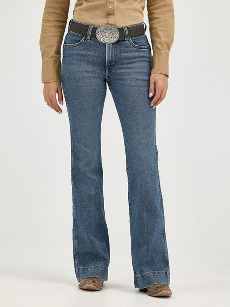 Wrangler Women's Shelby Retro Bailey High Rise Trouser Jean