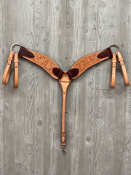 Billy Cook Entz Tooled Roper Breast Collar