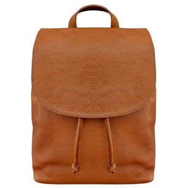 Challenger Tan Full Grain Pebbled Leather Backpack