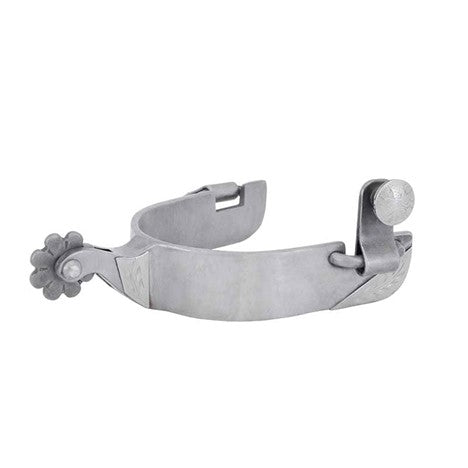 Raw Steel Large Cup Roper Spurs