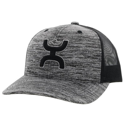 Hooey Grey and Black Sterling Snapback Hat