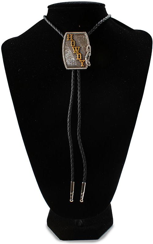 Double S Rope Edge Howdy Bolo Tie - West 20 Saddle Co.