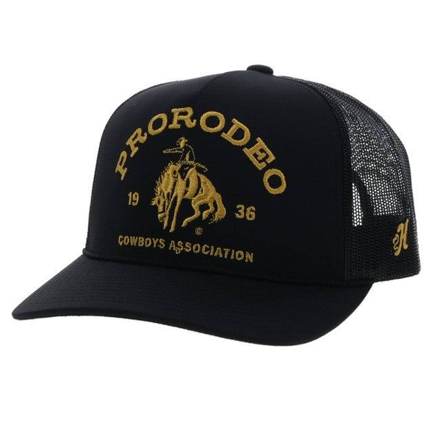 Hooey Black Pro Rodeo Hat with Gold Logo