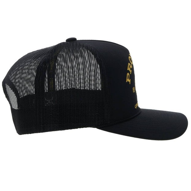 Hooey Black Pro Rodeo Hat with Gold Logo