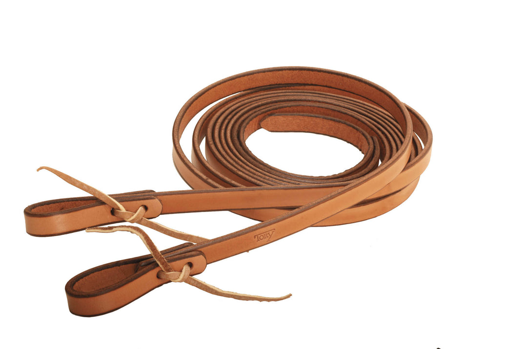 Tory Leather 5/8 Inch Split Reins with Water Strap Ends