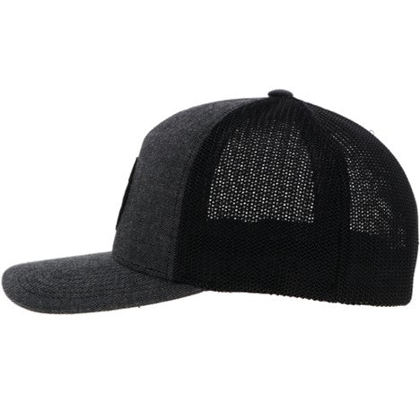 Hooey Grey and Black FlexFit Cayman Hat