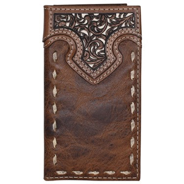 Justin Tooled Yoke with Buckstitch Junior Rodeo Wallet