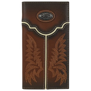 Justin Burnished Tan Yoke with Concho Rodeo Wallet