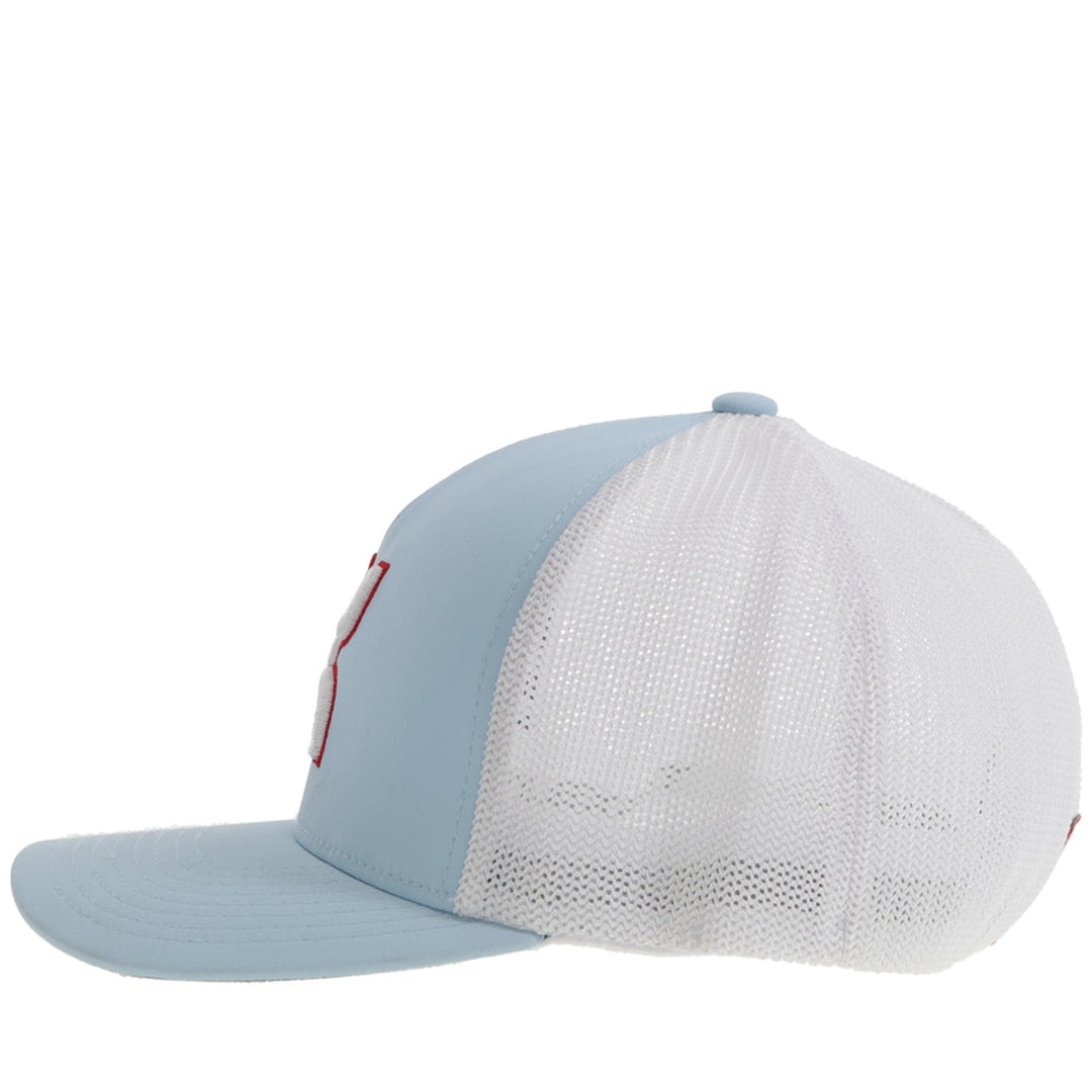 Hooey Light Blue and White Coach FlexFit Hat